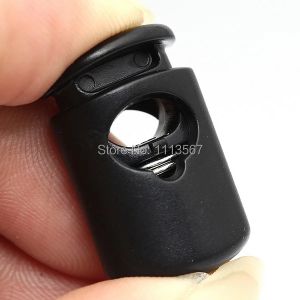 Оптовая продажа 200 шт черный пластиковый цилиндрический фиксатор бочонок