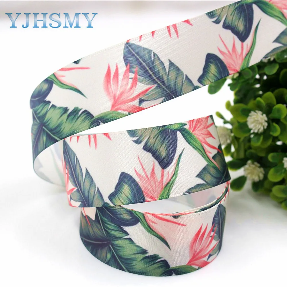 YJHAMY 179231, фрукты мультфильм атласные ленты, 25 мм, 10 ярдов лента для шитья, DIY головной убор аксессуары ручной работы материал