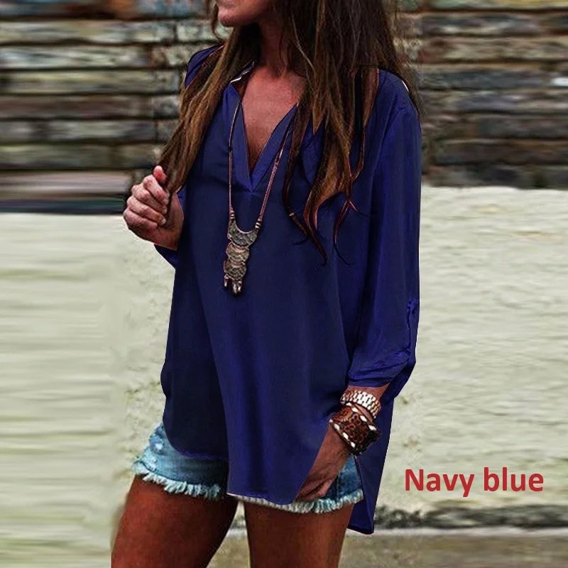 

Chiffon Shirts Plus Size Shirt Vintage Streetwear new Womens Tops Loose Casual Blouse Classics Comfort Top Elegance Sexy