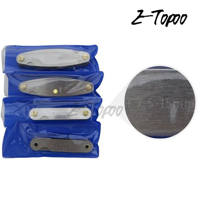 4 шт. радиус набор датчиков R0.3-1.5/R1-7mm/R7.5-15 мм/R15.5-25 мм измерительные приборы из