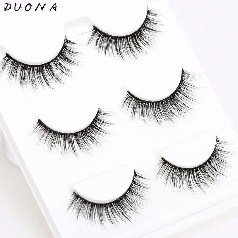 Оптовая женщин Ресницы 2017 Новая Мода Natural Fake Советы Большеглазый Давно Ложных 3