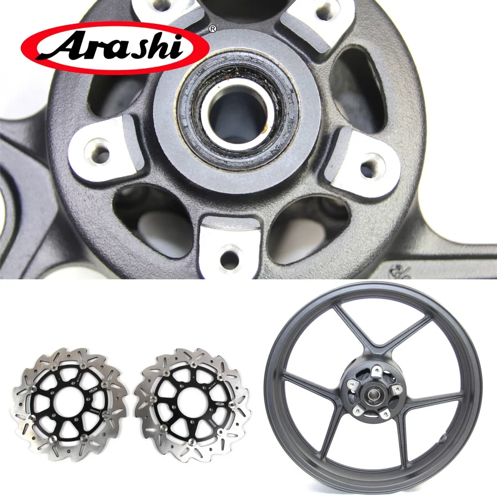Передний диск тормозного диска Arashi ZX6R 05 12 для KAWASAKI ZX 6R 2005 2012 2006 2007 2008 2009 2010 2011