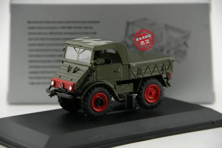 Модель игрушечная из сплава в масштабе 1:43 для Mercedes Benz Unimog U401 модель военного