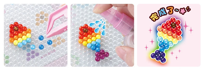 Pretend Play Magic Beads Jewelry Life Creative Handmade Children's Toys Water Beads Child Birthday Gift DIY De Juguete