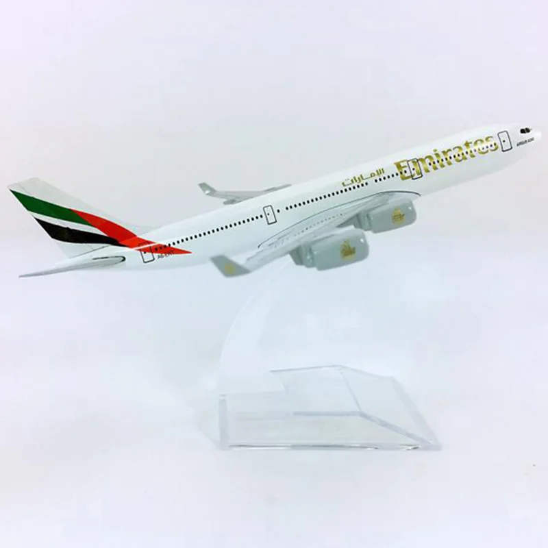 16 см 1:400 Airbus A340-300 ОАЭ авиакомпания модель самолета W базовый сплав Самолет Авиакомпания Самолет коллекционный дисплей