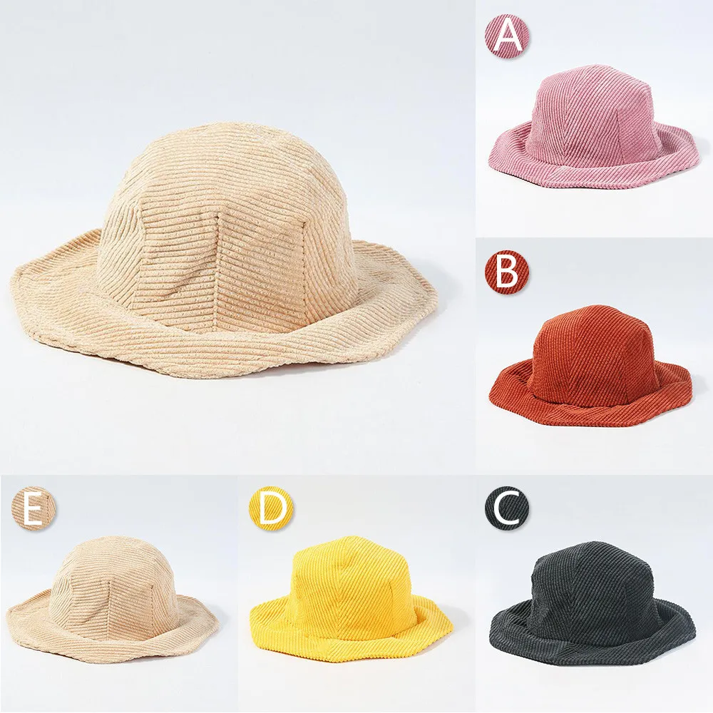 Hat Summer Women Corduroy Comfortable Warm Fashion Solid Color Fisherman Fishing Cap Retro Casual Sombrero Mujer Verano | Аксессуары для