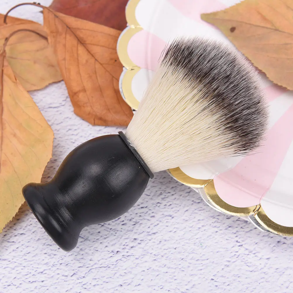 Best Pure nylon Hair For Men Shaving brush Fashion Brown soft hair Wood Brush handle | Красота и здоровье