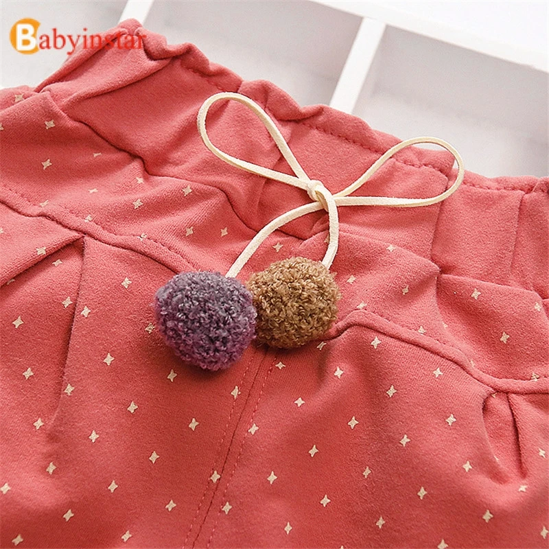 Брюки для девочек Babyinstar штаны-карандаш с принтом звезд одежда маленьких | Мать и