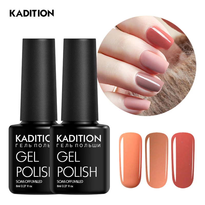 KADITION 8 мл гель для ногтей один шаг 3 в 1 долгое замочить от УФ светодио дный Лаки Топ