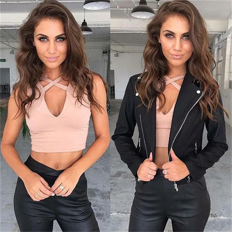 Летний стиль без рукавов крест Повседневный Сексуальный с вырезом черный бюстье