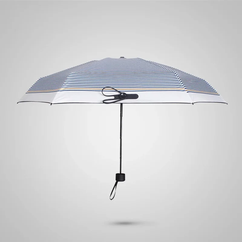Simanfei 2019 New Arrival Ultra-light Umbrella For Adults Anti-UV Five-folding Parasol Pocket Navy Style Windproof Umbrellas | Дом и сад