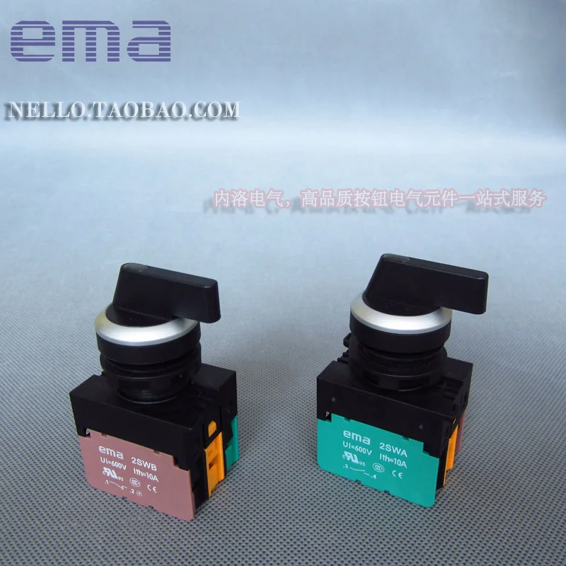 

[SA ]EMA 22 мм переключатель с подсветкой E2S3/4/5L *. I 3 файла от сброса/самоблокирующийся AC110/220v--10 шт/партия