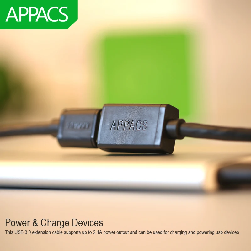 APPACS USB 3 0 Удлинительный кабель Male Female 5 м 1 2 Супер Скоростной usb для передачи данных