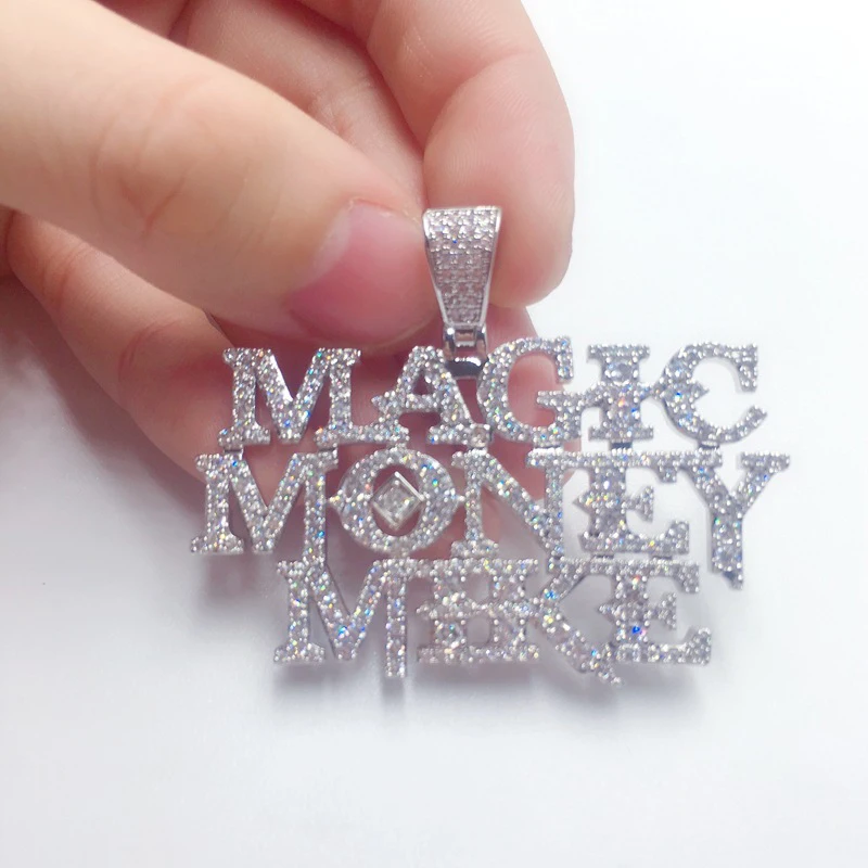 Мужская подвеска Missfox ожерелье с медным металлическим кристаллом золотое