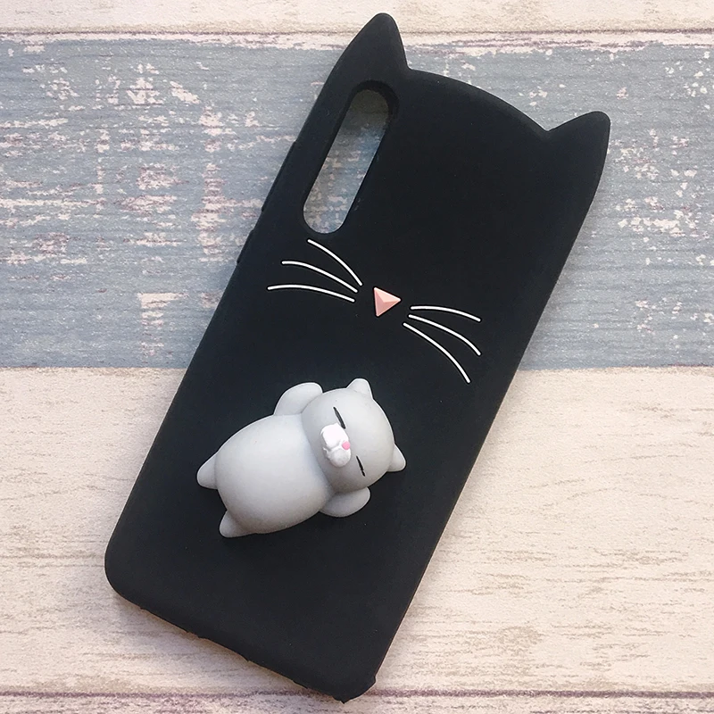 Чехлы для iphone 7 8 6 6S Plus se с 3D милым японским блеском изображением медвежьего кота