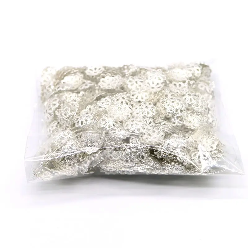 6mm Wholesale Silver Bead Cups Gold Plated Flower petal End Spacer Beads Caps Charms For Jewelry Making Drop Shipping 1000pcs | Украшения и