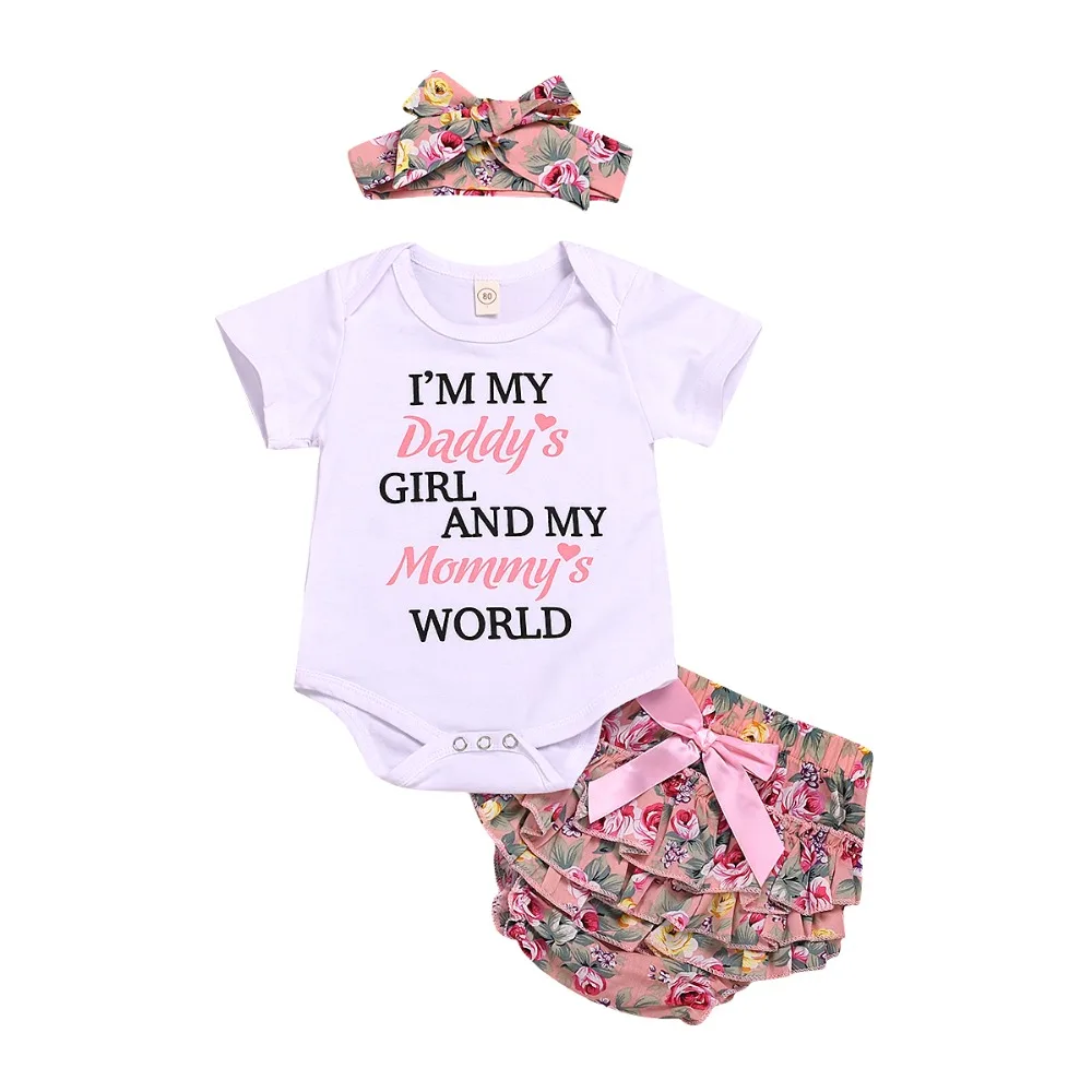 Для новорожденных от 0 до 24 месяцев для девочек с надписью комбинезон принтом +