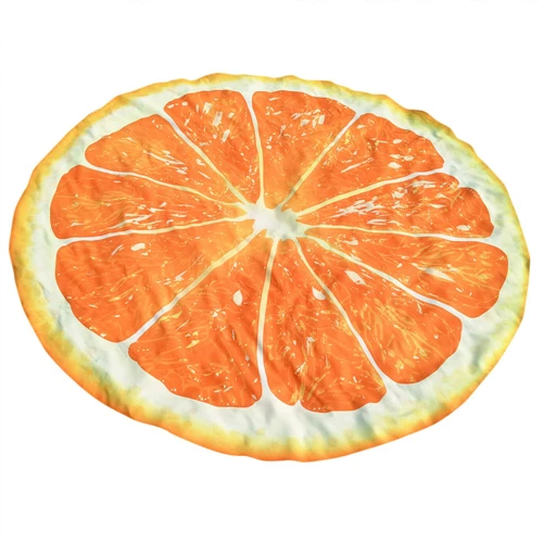 Outdoor Swimming Towels Fruits Design Round Hippie Tapestry Camping Picnic Throw Yoga Mat Towel Blanket Microfiber Beach Towels - Цвет: C