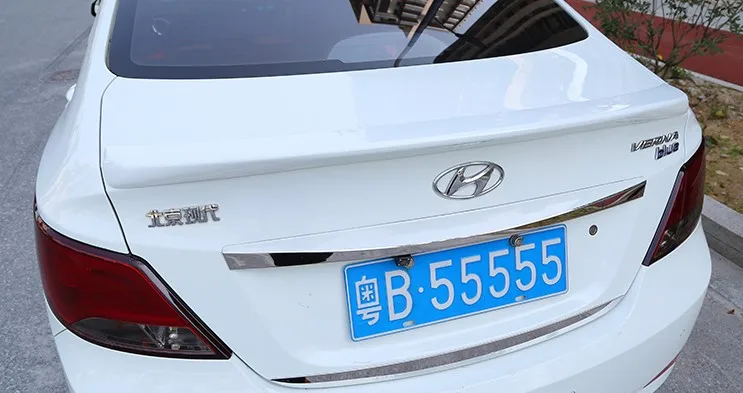 Используется для hyundai accent/verna спойлер 2012-2016 модель Высокое качество ABS Материал