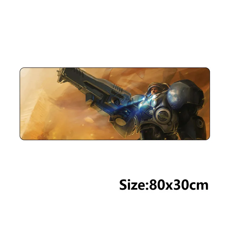 B 800*300 большой игровой коврик для мыши starcraft 2 800*300 мм оверлок ПК игровой для starcraft2 игровой коврик для мыши Скорость - Цвет: B