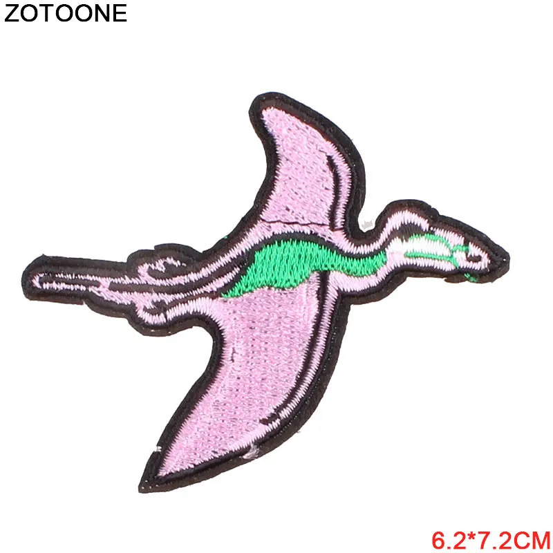 Нашивки ZOTOONE с вышивкой динозавра для одежды милые нашивки медведя в виде