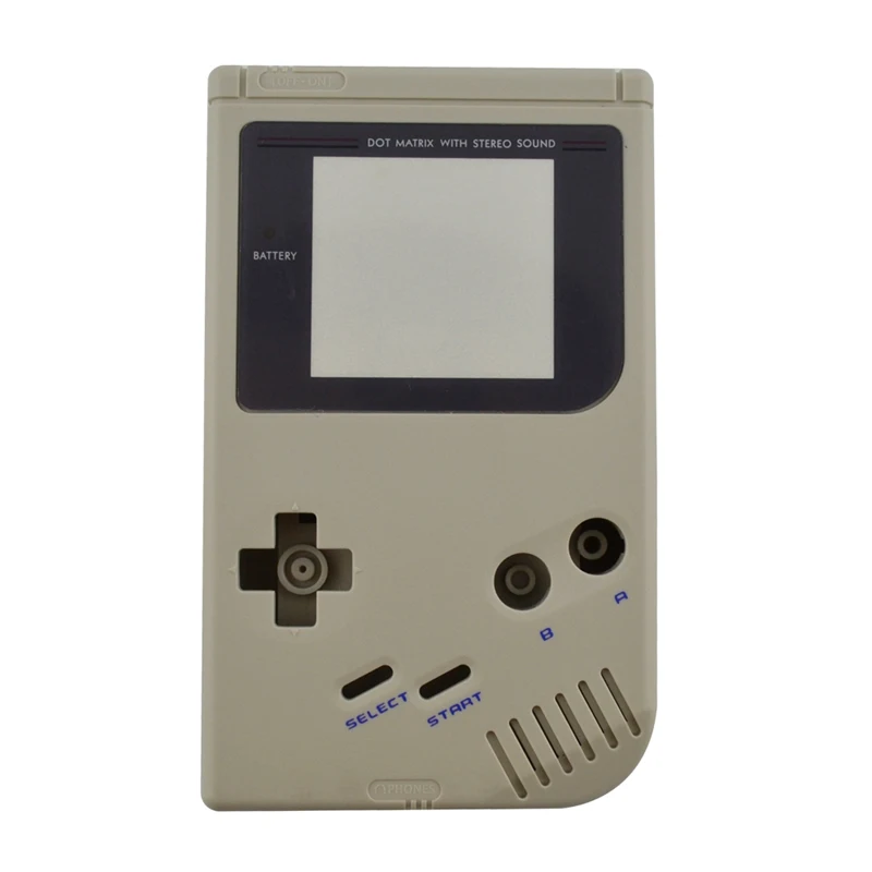 Высокое качество чехол Пластиковый корпус для игры приставка Gameboy GB - Цвет: Серый