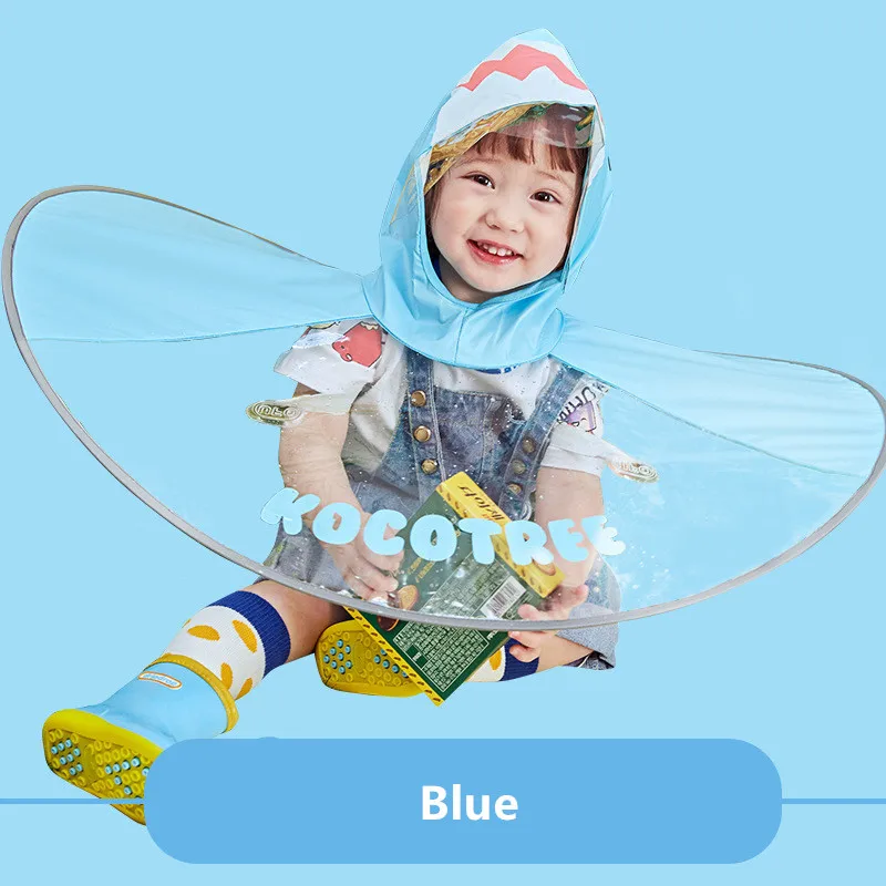 Милый мультяшный водонепроницаемый пончо в форме НЛО портативный детский