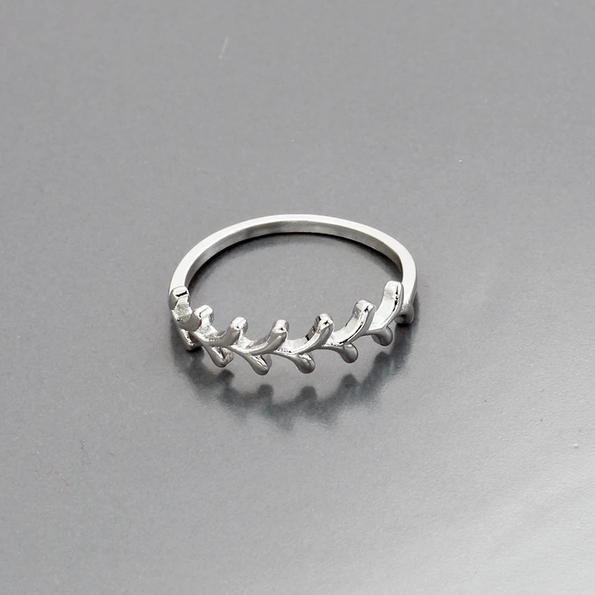 Богемные подвески два цвета оливковое дерево ветка листья Открытое кольцо для