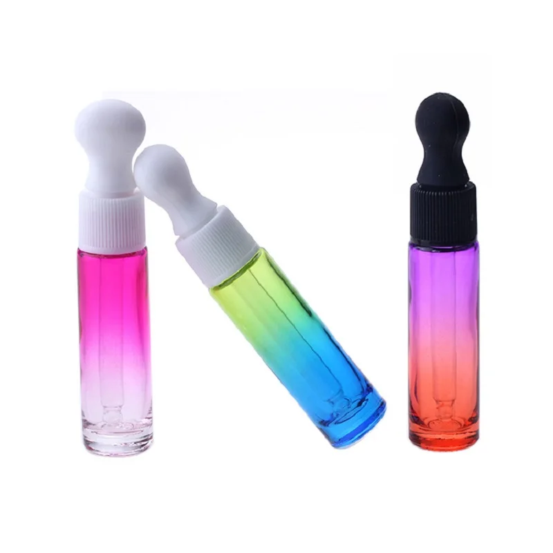 Пустой 10 мл стеклянный флакон дозатор для капель многоразовый косметический