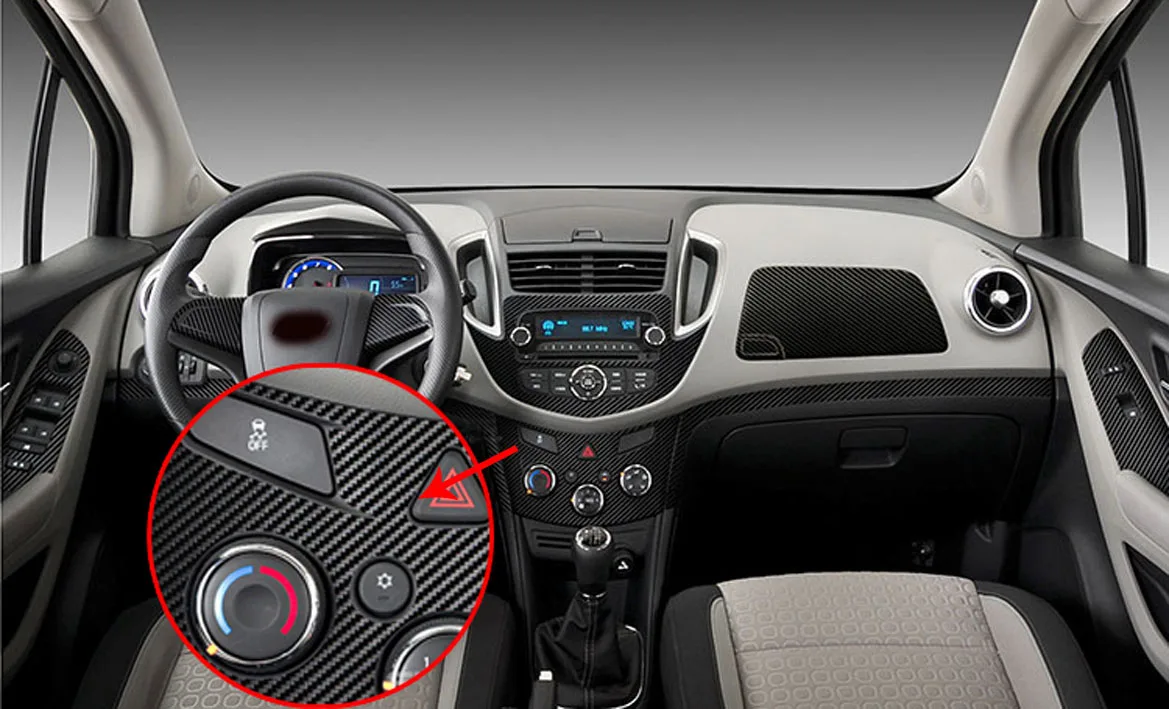 Наклейки для Chevrolet TRAX 2014 2016 декоративная отделка интерьера|Лепнина интерьера| |