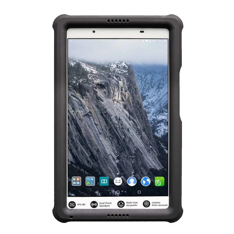 Black Чехол-бампер для lenovo Tab 4 8,0 TB-8504F/N/X Ударопрочный силиконовый Прочный чехол для планшета 8 Tab4 - Цвет: Black