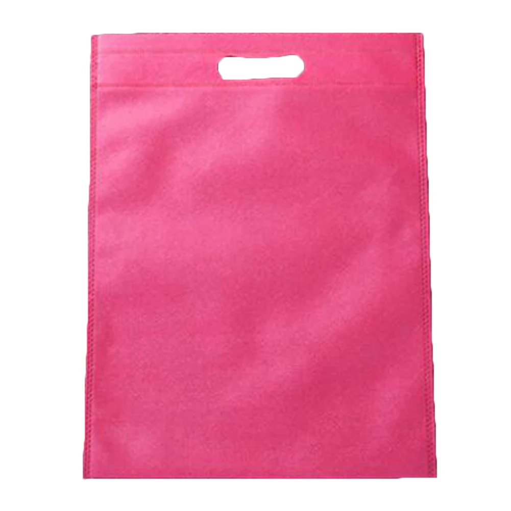 rose 30*40/35*45 см Нетканая ткань многоразовая Складная Экологическая сумка для покупок - Цвет: rose