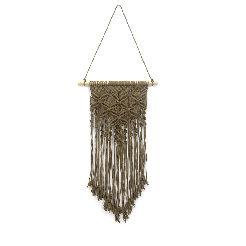 

New Hot Tassel Tapestries Living Room Wedding Decoration Wall Knitting Bohemia Hanging Wall Tapestry Handmade Cotton Decors 7329
