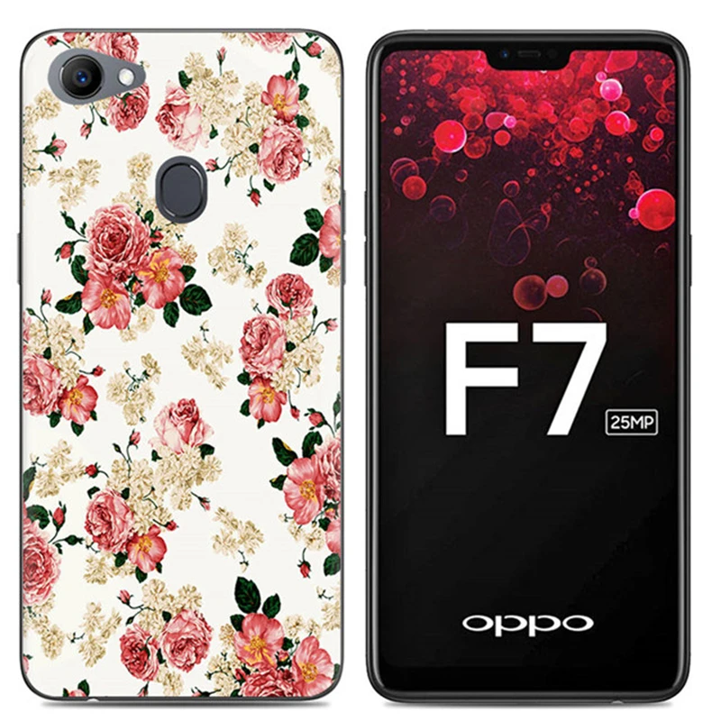 Phone Case For OPPO F7 6.23-inch Fashion Design Art Painted TPU Silicone Cute Back Fitted Cover Shell |