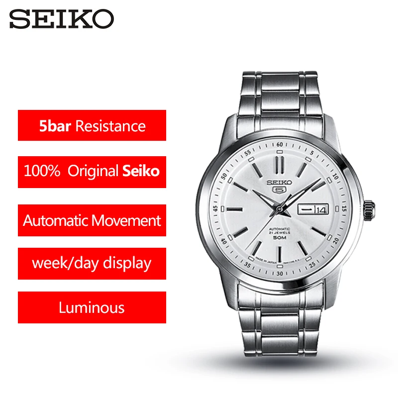 Seiko часы мужские 5 автоматические часы набор Топ люксовый бренд водонепроницаемые спортивные мужские часы водонепроницаемые часы Relogio masculino