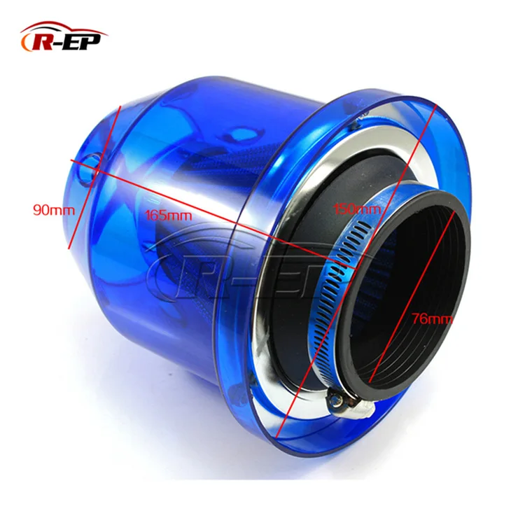 Универсальный автомобильный фильтр для холодного воздуха очистки 76 мм двойной