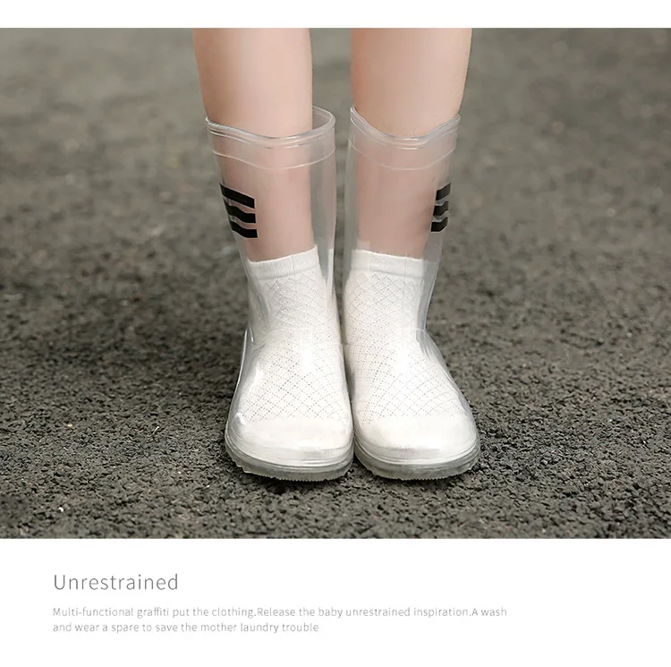 Непромокаемые сапоги для мальчиков и девочек на весну лето осень зиму детская