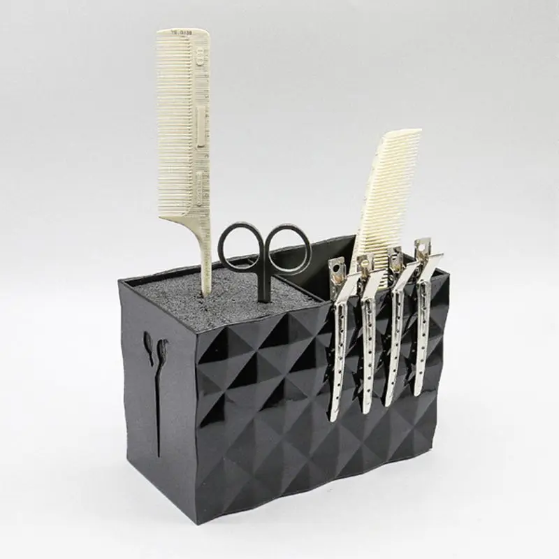 Двухрядное хранилище для ножниц пластиковый Практичный чехол стрижки Pro Salon