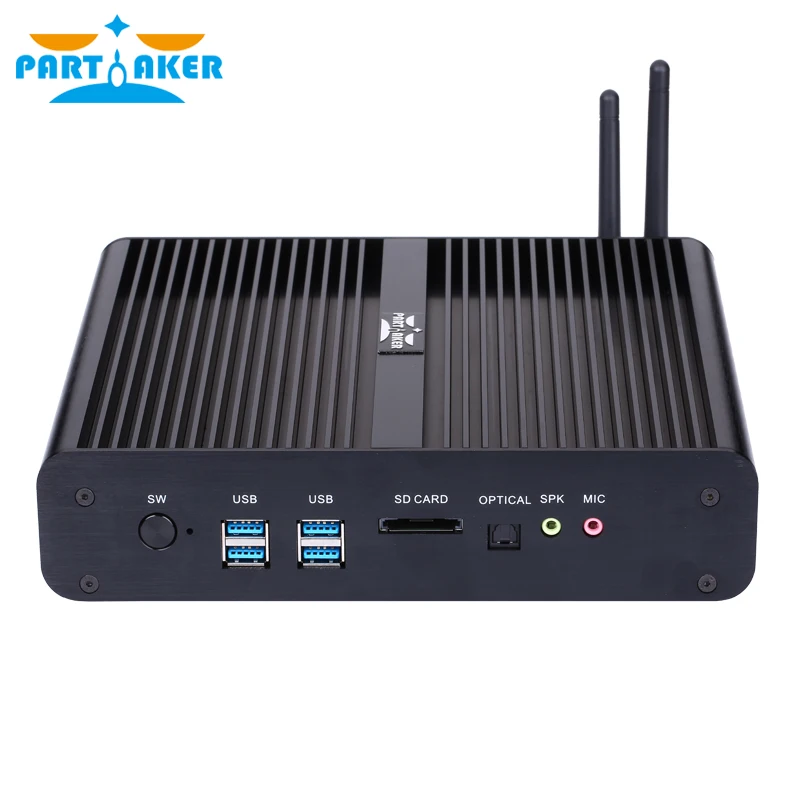 Мини ПК par57 B2 i7 Barebone HTPC Nuc Безвентиляторный Компьютер Broadwell 5Gen Core 5500U/5550u Wifi|mini pc