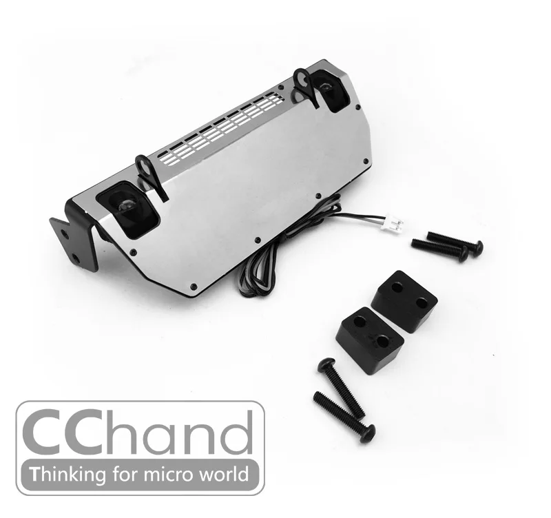 Передний бампер шасси фары защитная решетка рулевого управления для RC 1/10 6WD Land D110