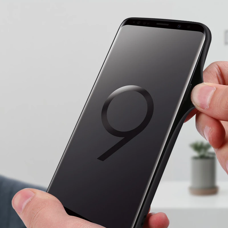 Для samsung s9 plus чехол для galaxy S9 тонкий Роскошный кожаный синий черный Оригинальный