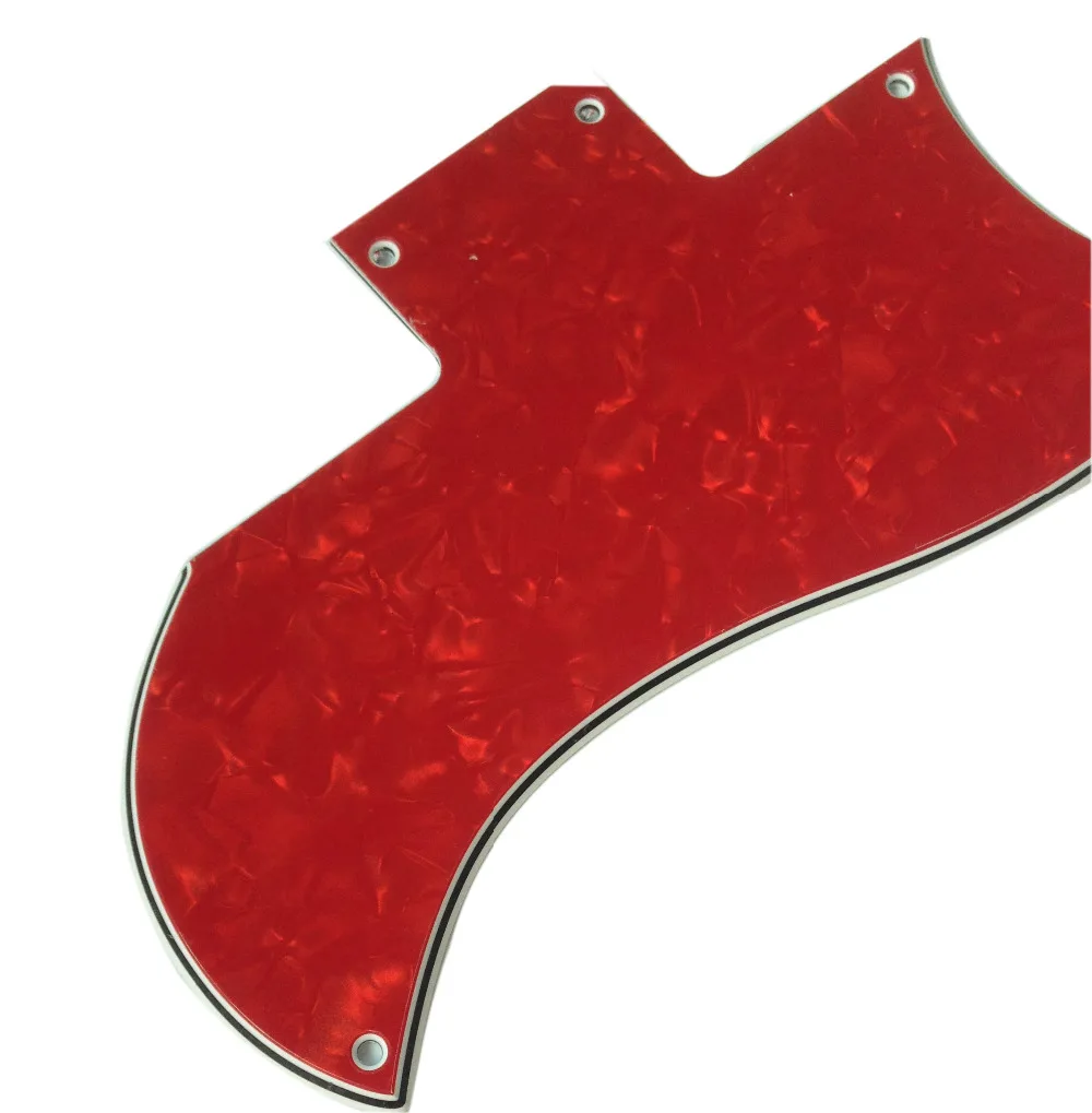 Pleroo Custom Guitar pickgaurd для гитарной пластины 61 SG 4 слойная Красная жемчужина|Детали и