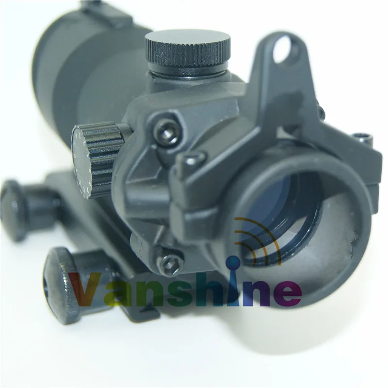 Trijicon ACOG 1x32 crosshair зеленая и красная точка область с красной точкой зрения