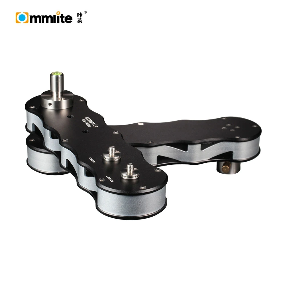 Commlite 4 times Distance Retractable MINI Aluminum Alloy Video Slider for DSLR Smartphone 3.5kg loading 706mm Sliding Distance|video slider|slider