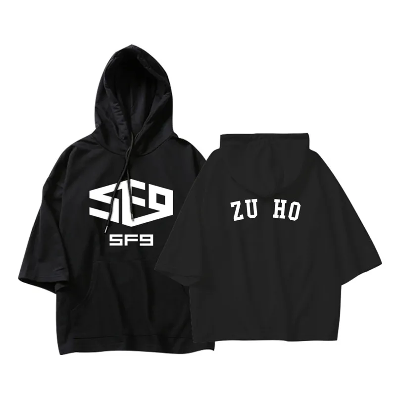 KPOP/Корейская мода SF9 CHANI DAWON TAEYANG ZUHO хлопковые тонкие толстовки с капюшоном