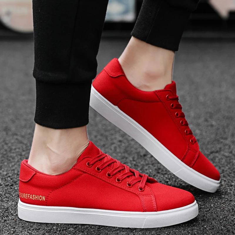 WOLF WHO New Arrivals Men Canvas Casual Shoes Male Lace Up Black Sneakers Comfortable lightweight Shoes buty meskie X-029