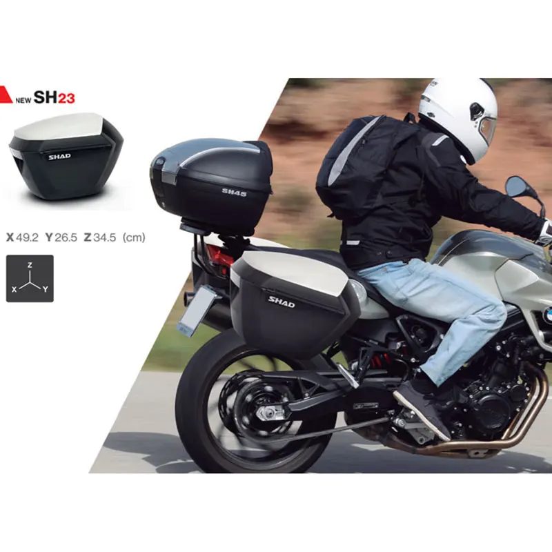 Для KAWASAKI Z900 Z 900 SHAD SH23 боковые боксы+ набор стоек для мотоцикла багаж чехол седельные сумки кронштейн Несущая система