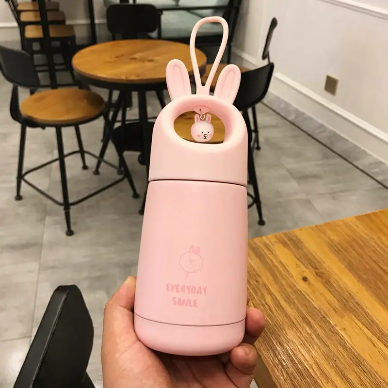 330 мл креативная Изолированная бутылка в форме кролика термос Вакуумная чашка из