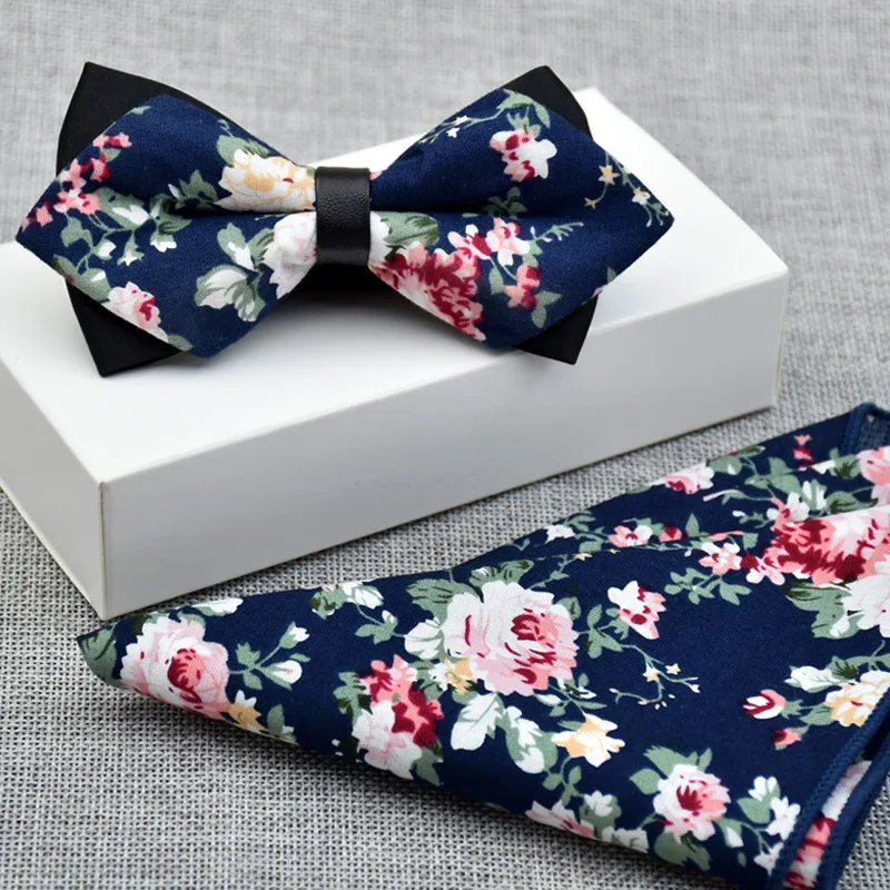 New Bow Tie and Pocket Squares Set For Wedding Party Men Formal Business Suits Accessories Handkerchief Bowtie Sets | Аксессуары для