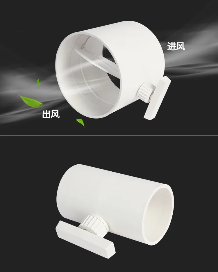 Клапан воздушного демпфера из пластика для вентиляционных труб 3-8 дюймов 75 -200 мм |